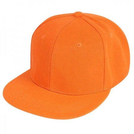 Бейсболка Snapback с прямым козырьком оранжевая