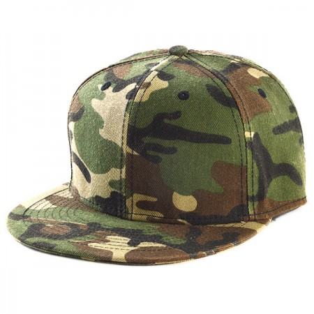 Бейсболка Snapback с прямым козырьком кмф лес