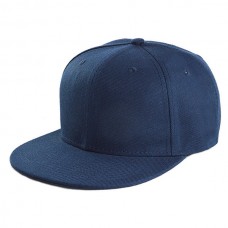 Бейсболка Snapback с прямым козырьком темно-синяя