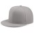 Бейсболка Snapback с прямым козырьком серая