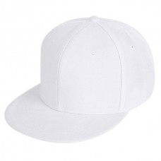 Бейсболка Snapback с прямым козырьком белая