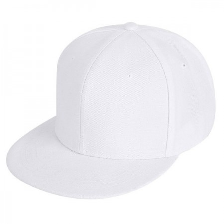 Бейсболка Snapback с прямым козырьком белая