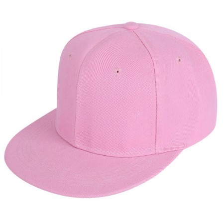 Бейсболка Snapback с прямым козырьком светло-розовая