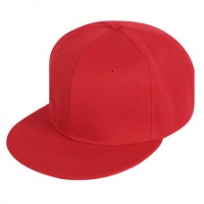 Бейсболка Snapback с прямым козырьком красная