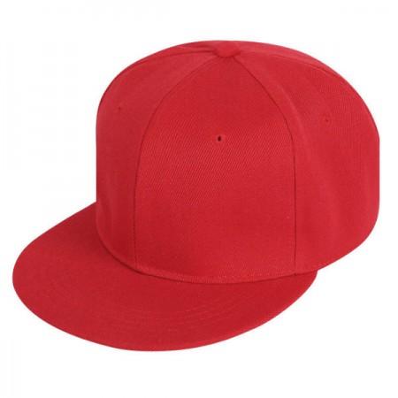 Бейсболка Snapback с прямым козырьком красная
