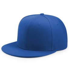 Бейсболка Snapback с прямым козырьком ярко-синяя