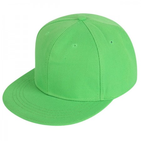 Бейсболка Snapback с прямым козырьком салатовая | Артикул 897