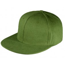 Бейсболка Snapback с прямым козырьком оливковая