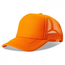 Бейсболка Trucker Solid классическая оранжевая