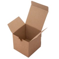 Коробка для кружки крафтовая 10х10х10 см