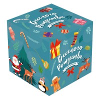 Коробка для кружки новогодняя 
