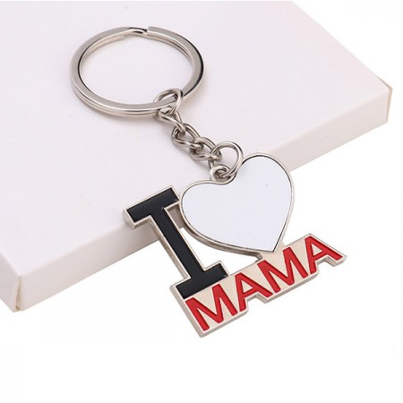 Брелок для сублимации I love Mama | Артикул 21290