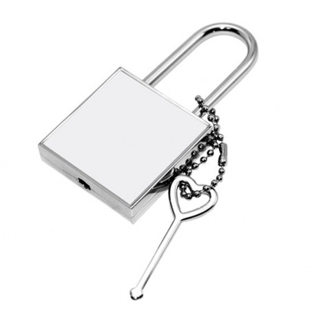 Замок для сублимации (мет. вставка) квадратный | Артикул 13361