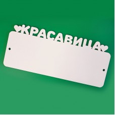Номер на коляску деревянный для сублимации Красавица