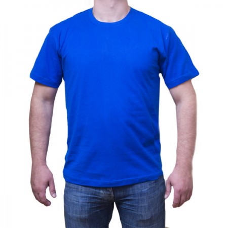 SMART Футболка мужская 155 г/кв.м. яр.синяя 46 (S) | Артикул 15350