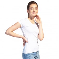 STAN Favorite (07U) футболка женская V-ворот белая 42 (XS)