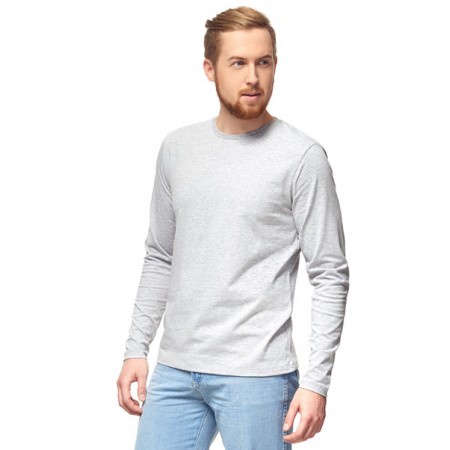 Stan Casual(35) Футболка длинный рукав серый меланж 46 (S) | Артикул 17150