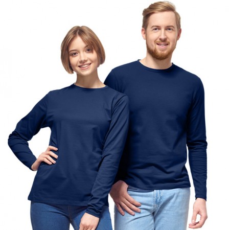 Stan Casual(35) Футболка муж. длинный рукав тёмно-синяя 44 (XS) | Артикул 18834