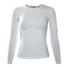 REDFORT Футболка жен. с дл.рукавом белая 50 (XL)