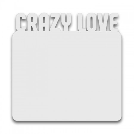 Магнит металлический для сублимации Crazy Love | Артикул 11503