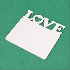 Магнит деревянный для сублимации LOVE