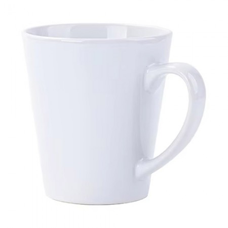 Кружка латте белая низкая, h=10см, 330мл (12oz) | Артикул 1536