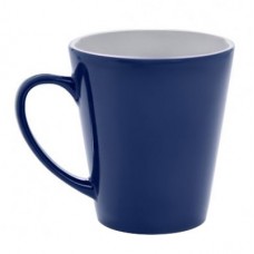 Кружка хамелеон ЛАТТЕ низкая 12oz синяя глянцевая