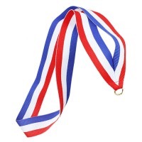 Лента для медали/бейджа, длина 82 см, ширина 25 мм, Франция/Нидерланды