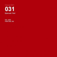 Пленка самоклеящаяся Oracal 641 031 red, глянец