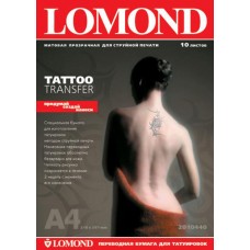 LOMOND Tattoo Transfer бумага для нанесения временных татуировок, А4, 10л