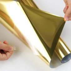 Термотрансферная пленка Metallic зеркальное золото б/к, шир. 50 см