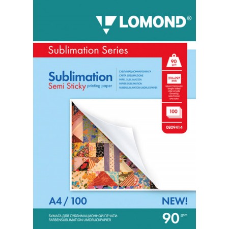 Сублимационная бумага Lomond матовая полулипкая А4, 90 г/м,  100л