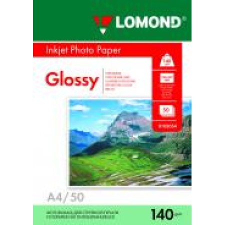 LOMOND Фотобумага глянцевая односторонняя А4, 140г/м, 50л