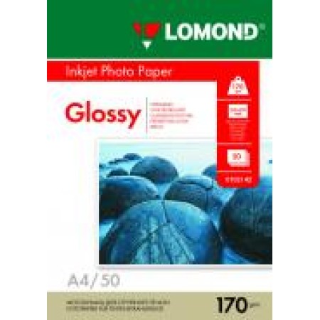 LOMOND Фотобумага глянцевая односторонняя А4, 170г/м, 50л | Артикул 6386