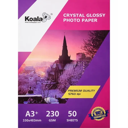 Koala Фотобумага глянцевая односторонняя, А3+, 230 г/м2, 50 л | Артикул 17322
