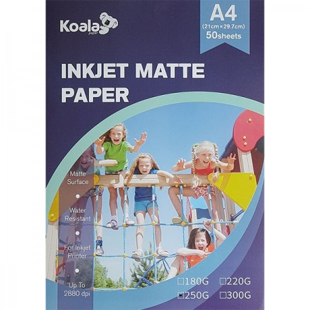 Koala Фотобумага матовая односторонняя, А4, 250 г/м2, 50 л | Артикул 19504