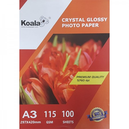 Koala Фотобумага глянцевая односторонняя, А3, 115 г/м2, 100 л | Артикул 19510
