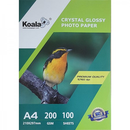 Koala Фотобумага глянцевая односторонняя, А4, 200 г/м2, 100 л | Артикул 19519
