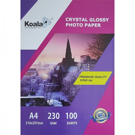 Koala Фотобумага глянцевая односторонняя, А4, 230 г/м2, 100 л | Артикул 19520