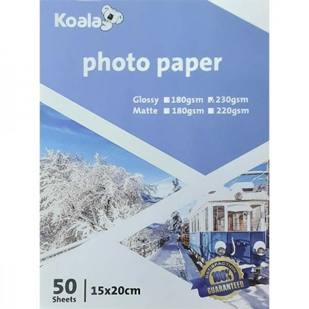 Koala Фотобумага глянцевая односторонняя, А5 (15х20), 230 г/м2, 50 л | Артикул 19523
