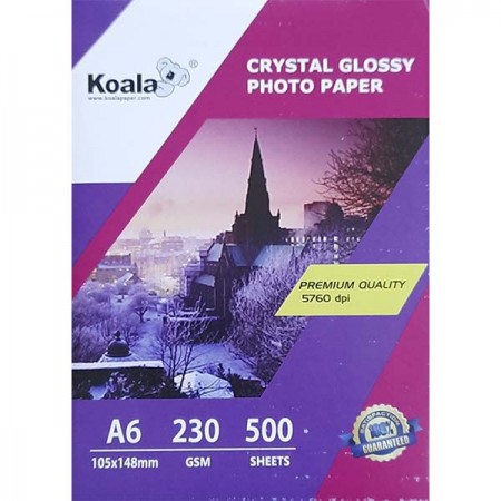 Koala Фотобумага глянцевая односторонняя, А6 (105х148мм), 230 г/м2, 500 л | Артикул 19527