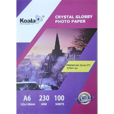 Koala Фотобумага глянцевая односторонняя, А6 (105х148мм), 230 г/м2, 100 л | Артикул 19528