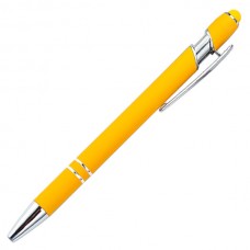 Ручка шариковая металлическая Metalist Soft Touch желтая (сп)