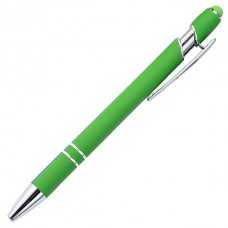 Ручка шариковая металлическая Metalist Soft Touch салатовая (чп)