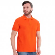 STUFF Рубашка-поло мужская оранжевая 50 (L)