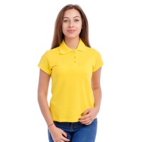COTTON Рубашка-поло женская лимонная 42 (XS)
