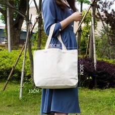 Сумка-шоппер (тоут) горизонтальная 38х30х10 см белая