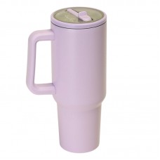 Автокружка BigMug 1200мл с поилкой светло-розовая