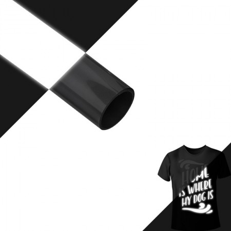 Термотрансферная пленка REFLECTIVE световозвр. черная, шир. 61 см