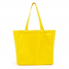 Сумка-шоппер (тоут) Leto 34х31х12см, 100% хлопок, желтый
